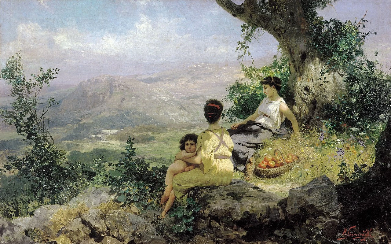 Henryk Siemiradzki - Scena bucolica, Galleria d'arte nazionale di Leopoli